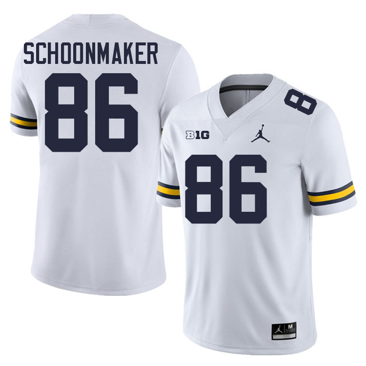 Luke Schoonmaker Michigan Jersey,Michigan Wolverines #86 Luke Schoonmaker Jersey Youth-White